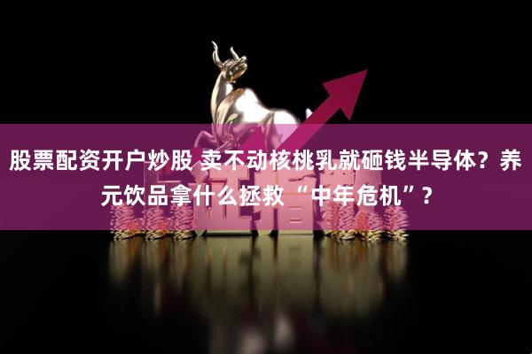 股票配资开户炒股 卖不动核桃乳就砸钱半导体？养元饮品拿什么拯救 “中年危机”？